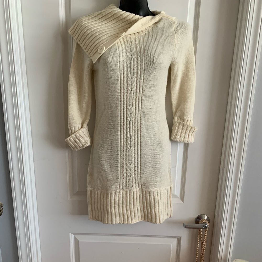 Grane Beige Sweater Dress Size M